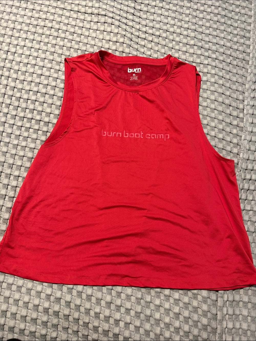Burn Boot Camp XL Women’s Red Sleeveless Tank Top